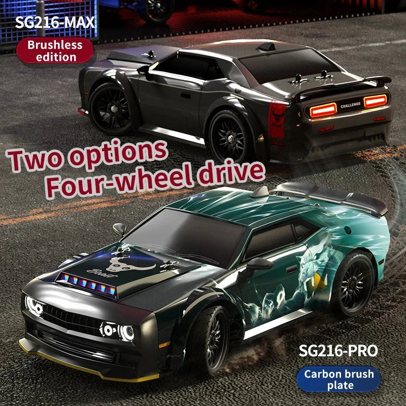 High-Speed 1:16 Brushless 4WD Remote Control Car with LED Lights-4